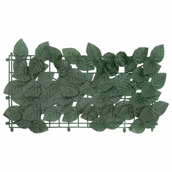vidaXL Balcony Screen with Dark Green Leaves 200x150 cm