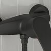 vidaXL Shower Mixer Tap Black G 1 / 2 inches
