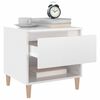 vidaXL Bedside Tables 2 pcs High Gloss White 50x46x50 Engineered Wood