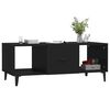 vidaXL Coffee Table Black 102x50x40 cm Engineered Wood