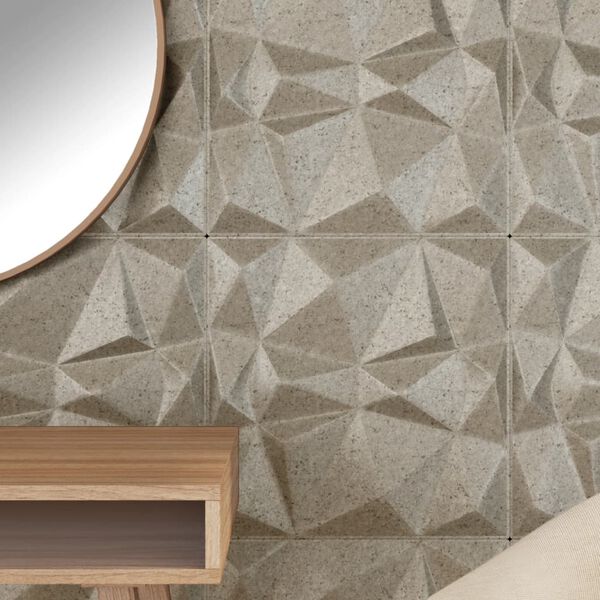 vidaXL Wall Panels 12 pcs Beton 50x50 cm XPS 3 m² Diamond