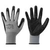 vidaXL Work Gloves 24 pcs Grey and Black 10 / XL Polyester