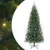 vidaXL Artificial Christmas Tree Green 210 cm PE and PVC