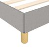 vidaXL Bed Frame without Mattress Light Grey 90x190 cm Single Single Fabric