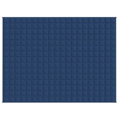 vidaXL Weighted Blanket Blue 150x200 cm 7 kg Fabric