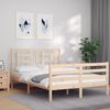 vidaXL Bed Frame without Mattress Small Double Solid Wood