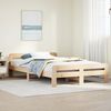 vidaXL Bed Frame without Mattress 120x190 cm Small Double Solid Wood Pine