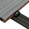 vidaXL WPC Decking Boards with Accessories Brown and Grey 20 m&sup2; 2.2 m