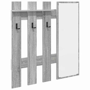 vidaXL Wall-Mounted Coat Rack Grey Sonoma 100 x 10 x 100 cm