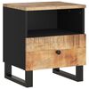 vidaXL Bedside Cabinet Solid Wood Mango&Engineered Wood