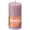 Bolsius Rustic Pillar Candles Shine 4 pcs 130x68 mm Ash Rose