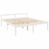vidaXL Senior Bed without Mattress White Super King Size Solid Wood