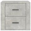 vidaXL Bedside Cabinet Concrete Grey 50x39x47 cm