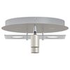 vidaXL Ceiling Spotlight Nickel 29 x 29 x 11 cm Steel and Glass