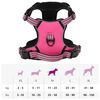 vidaXL Dog Harness with Lead & Collar Adjustable Pink M