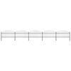vidaXL Garden Fence with Spear Top Steel 892.5x125 cm Black