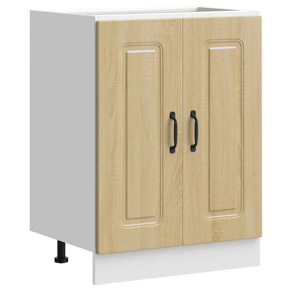 vidaXL Sink Base Cabinet Kalmar Sonoma Oak 60x46x81.5 cm Engineered Wood