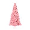 vidaXL Christmas Tree with 300 LEDs with Stand Pink 240 cm PVC