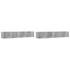 vidaXL Wall Cabinets 2 pcs Concrete Grey 99x18x16.5 cm Engineered Wood