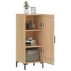vidaXL Sideboard Sonoma Oak 34.5x34x90 cm Engineered Wood