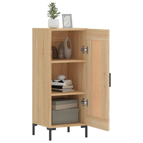vidaXL Sideboard Sonoma Oak 34.5x34x90 cm Engineered Wood