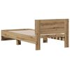 vidaXL Bed Frame Artisan Oak 75 x 190 cm Engineered Wood
