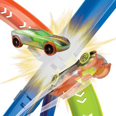Hot Wheels Hyper-Speed Crash Playset Action