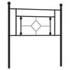 vidaXL Metal Replace Headboard Black 90 cm