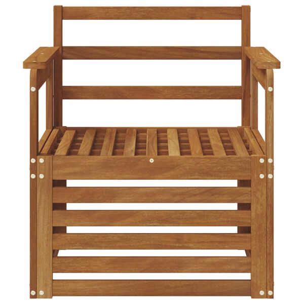 vidaXL Outdoor Sofa Set Natural 71 x 63 x 73 cm Solid Acacia Wood