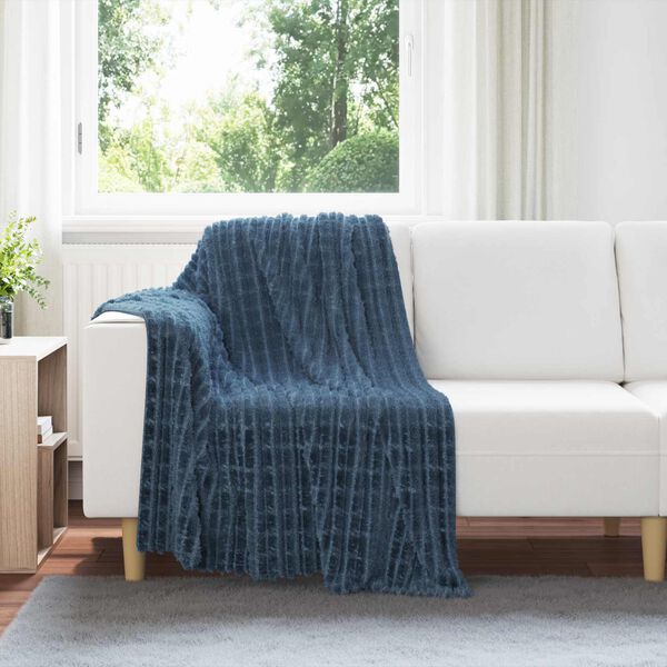 vidaXL Throw Blankets 6 pcs Navy Blue 150 x 130 cm Fleece