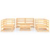 vidaXL 7 Piece Garden Lounge Set Solid Pinewood