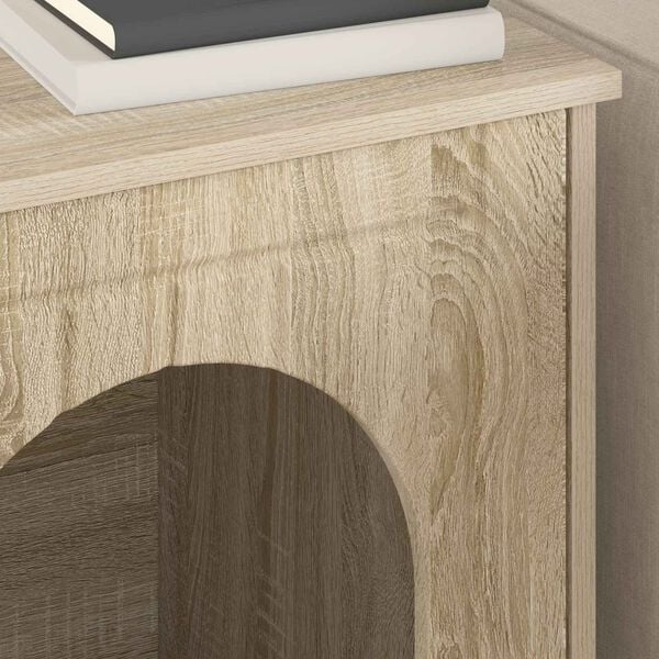 vidaXL Cat House Sonoma 53 x 52 x 62 cm Engineered Wood