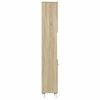 vidaXL Bathroom Cabinet Sonoma Oak 30.5x30x179 cm Engineered Wood