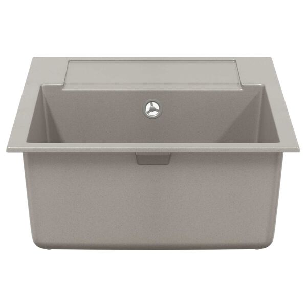 vidaXL Sink Grey 780 x 500 mm 80% Quartz and 20% Resin