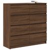 vidaXL Sideboard Brown Oak 100x35x99 cm Engineered Wood