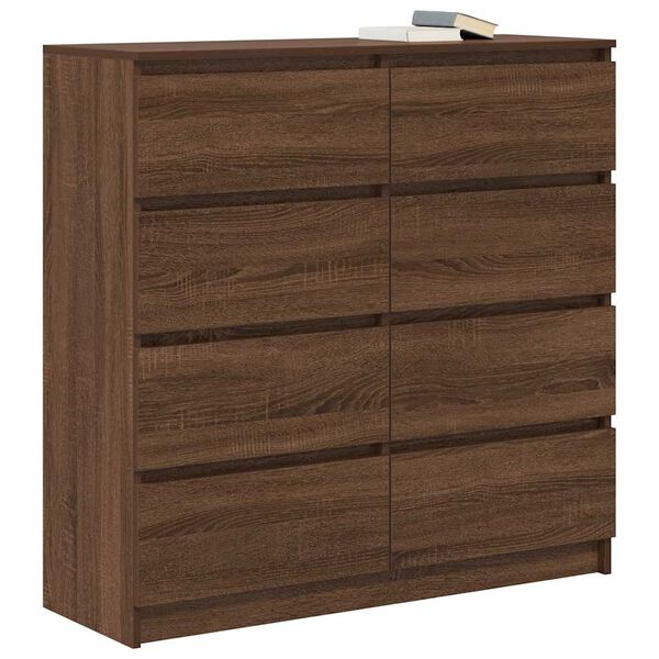 vidaXL Sideboard Brown Oak 100x35x99 cm Engineered Wood