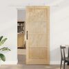 vidaXL Sliding Door Brown 86 x 211 cm Solid Pine Wood