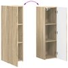 vidaXL TV Cabinet Set Wall-mounted 4 pcs Sonoma Oak Engineered Wood