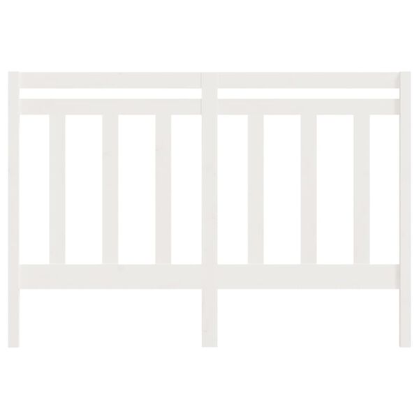 vidaXL Bed Headboard White 166x4x100 cm Solid Wood Pine