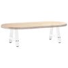 vidaXL Coffee Table Legs A-Shaped 2 pcs White 30x(30-31) cm Steel