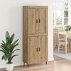 vidaXL Highboard 2 pcs Artisan Oak Engineered Wood