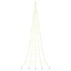 vidaXL LED Christmas Tree with Ground Spikes Warm White 511 cm Metal