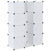 vidaXL Modular Cabinet with 9 Compartments 109x36,5x143 cm White