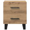 vidaXL Bedside Cabinet with Drawer 2 pcs Artisan Oak 40 x 35 x 47.5 cm