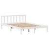 vidaXL Bed Frame without Mattress White 120x200 cm Solid Wood Pine