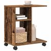 vidaXL Side Table with Shelf Old wood 50 x 30 x 55 cm Engineered Wood