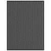vidaXL Doormat Black 80 x 120 cm Polypropylene