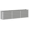 vidaXL Planter Light Grey 290 x 50 x 75 cm Galvanised Steel