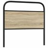 vidaXL Headboard Sonoma Oak 107 cm Steel and Engineered Wood