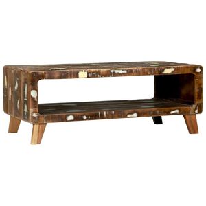 vidaXL Coffee Table Multicolour 90 x 50 x 35 cm Solid Reclaim Wood